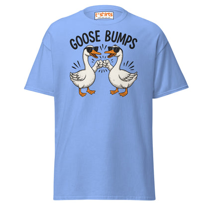 Goose Bumps Funny Goose Fist Bump T-Shirt - Carolina Blue - T-Shirts Online