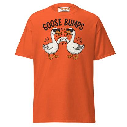 Goose Bumps Funny Goose Fist Bump T-Shirt - Orange - T-Shirts Online