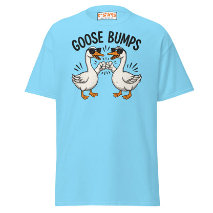 Goose Bumps Funny Goose Fist Bump T-Shirt - Sky - T-Shirts Online