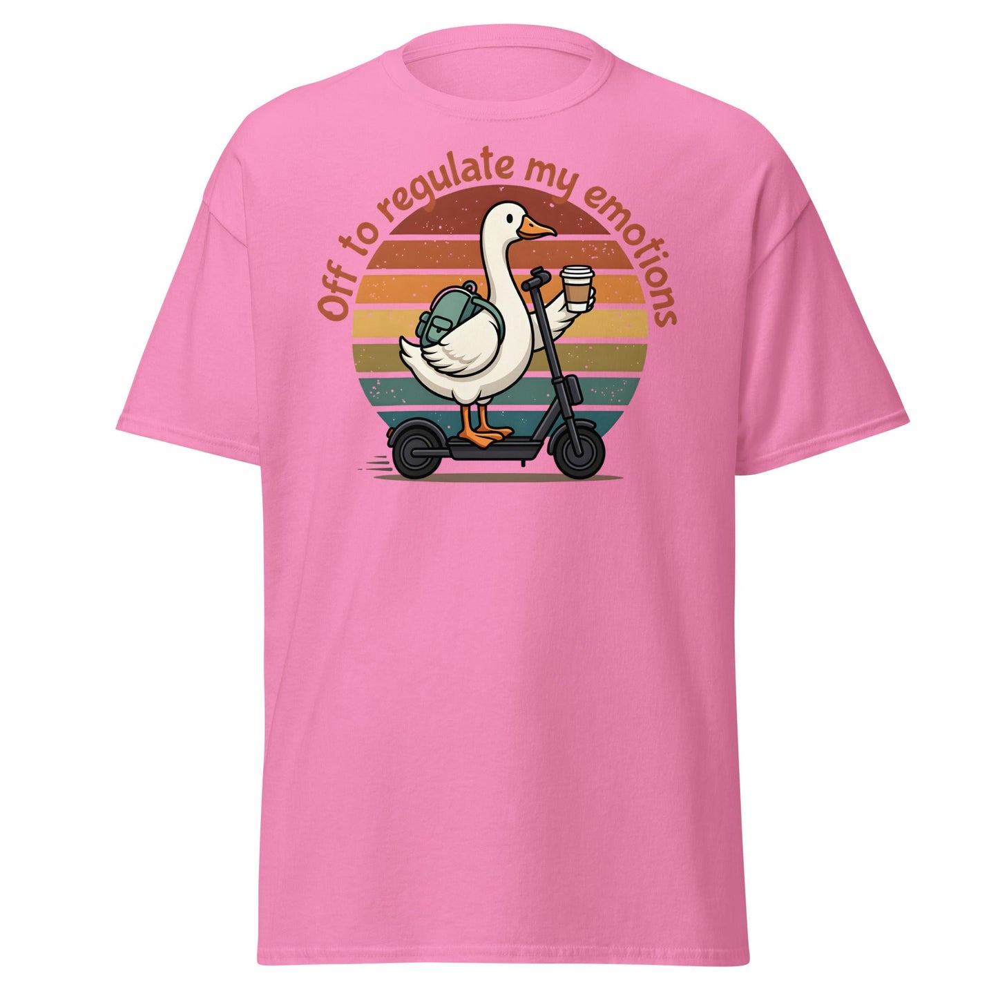 Goose Regulate My Emotions T-Shirt | Funny Scooter Tee - Azalea - T-Shirts Online