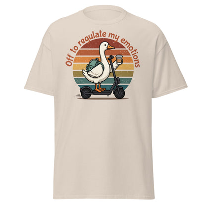 Goose Regulate My Emotions T-Shirt | Funny Scooter Tee - Natural - T-Shirts Online