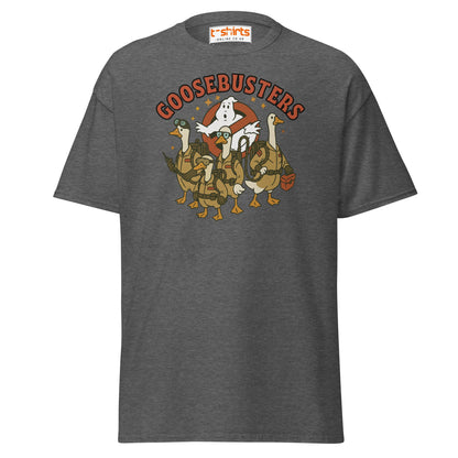 Goosebusters T-Shirt | Funny Goose Parody Tee - Dark Heather - T-Shirts Online
