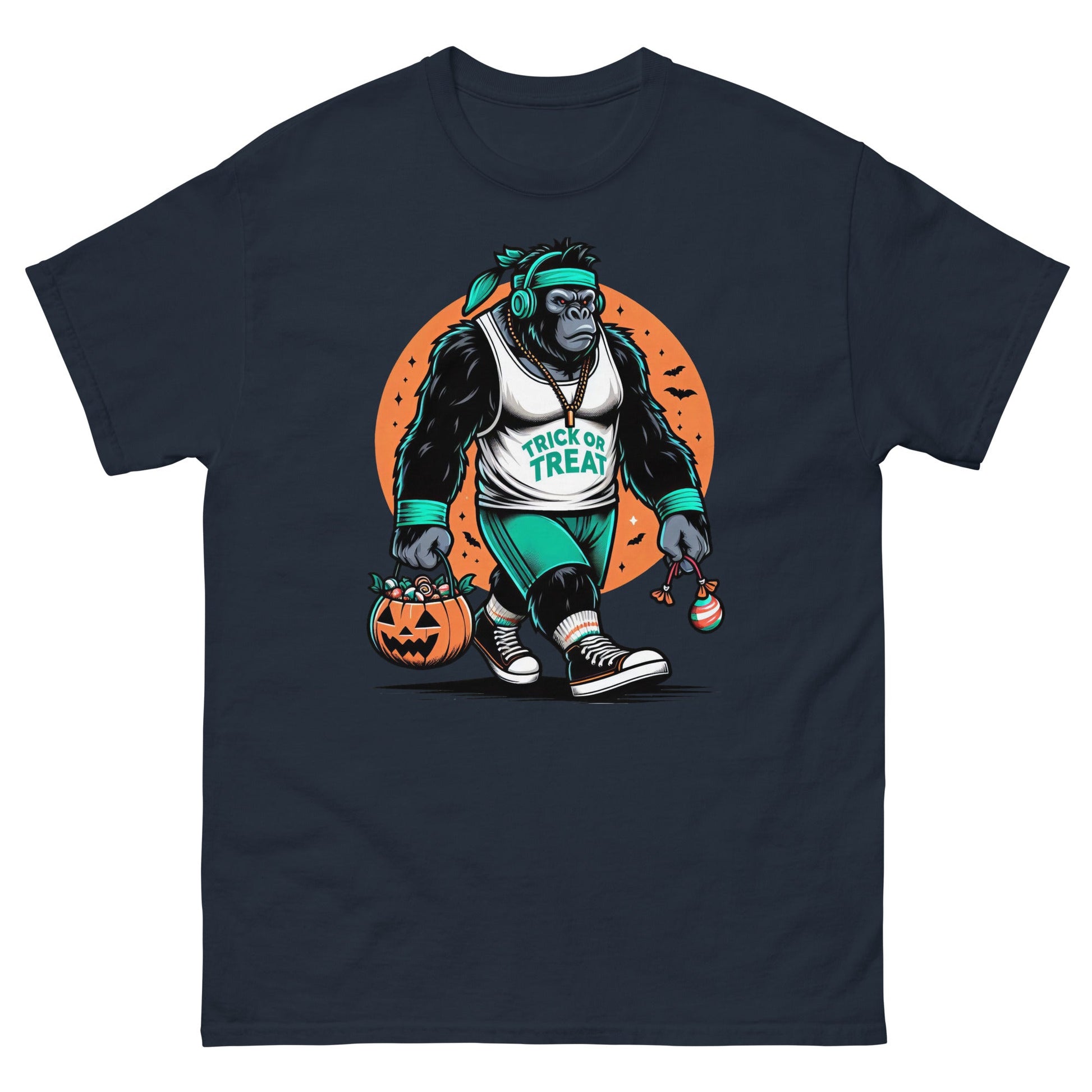 Gorilla Halloween | Halloween T-Shirt - Navy - T-Shirts Online