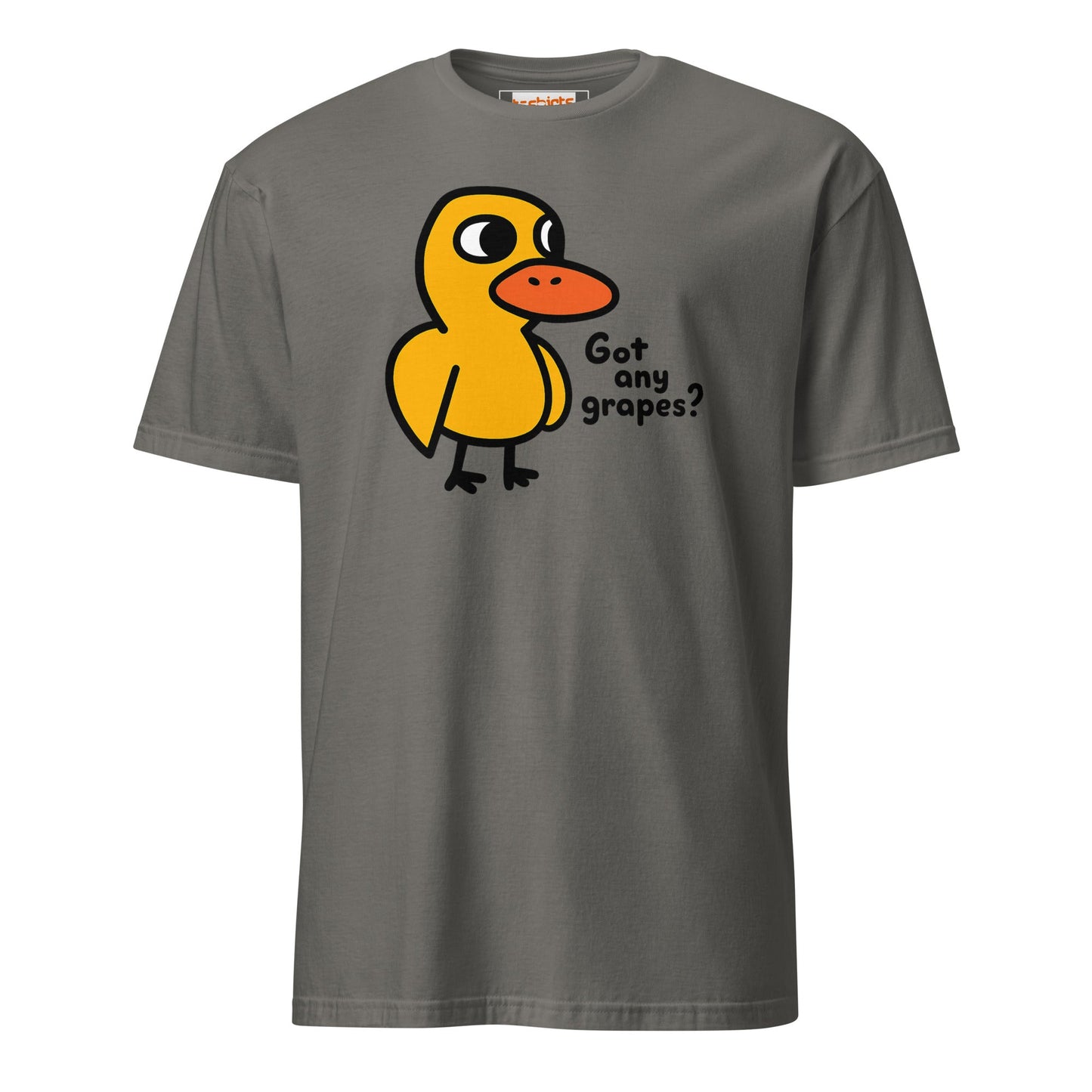 Got Any Grapes T-Shirt | Mr Duck Tee - Charcoal - T-Shirts Online