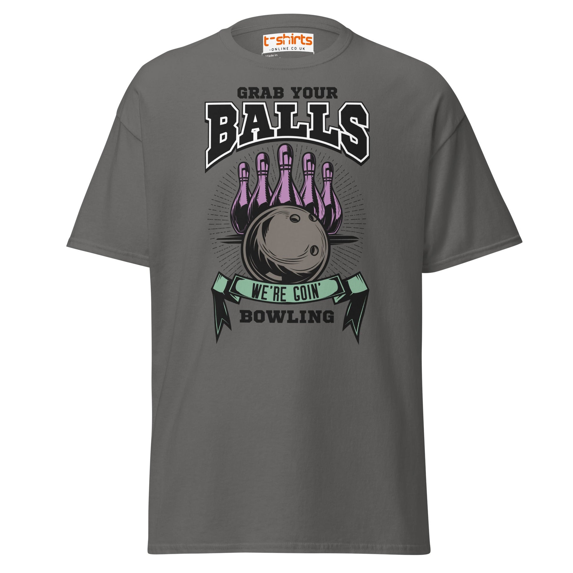 Grab Your Balls T-Shirt - Charcoal - T-Shirts Online