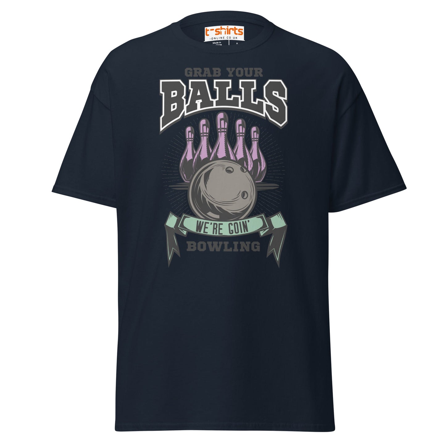 Grab Your Balls T-Shirt - Navy - T-Shirts Online