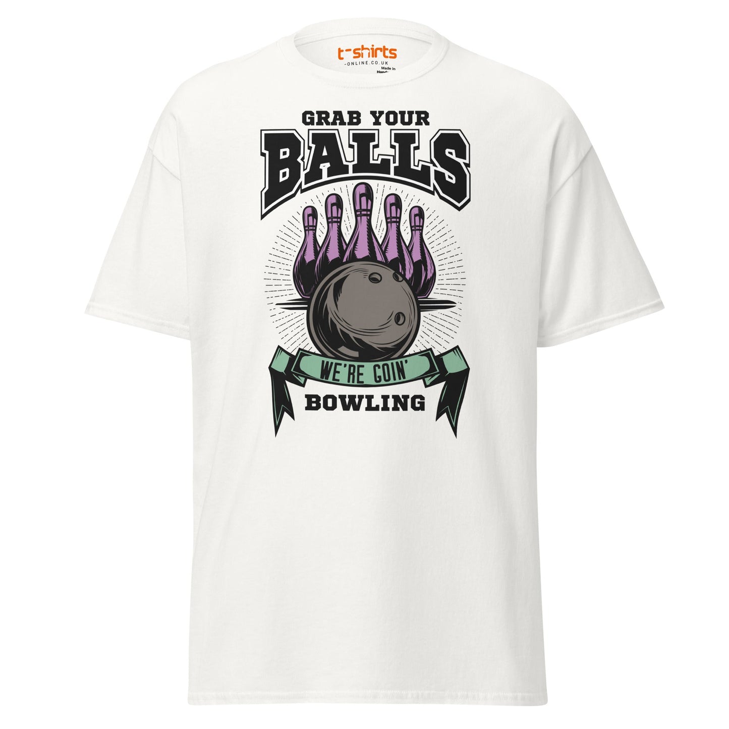 Grab Your Balls T-Shirt - White - T-Shirts Online