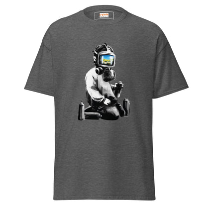 Graffiti Artist | Banksy Inspired T-Shirt - Dark Heather - T-Shirts Online