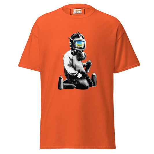 Graffiti Artist | Banksy Inspired T-Shirt - Orange - T-Shirts Online