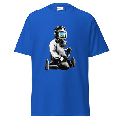 Graffiti Artist | Banksy Inspired T-Shirt - Royal - T-Shirts Online