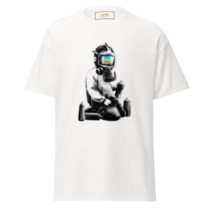 Graffiti Artist | Banksy Inspired T-Shirt - White - T-Shirts Online
