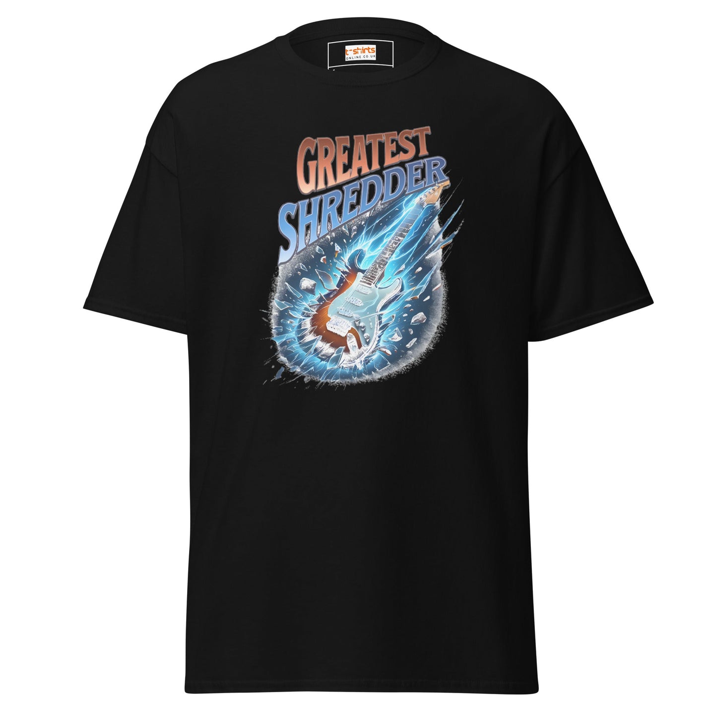 Greatest Shredder T-Shirt | Guitar Music Tee - Black - T-Shirts Online