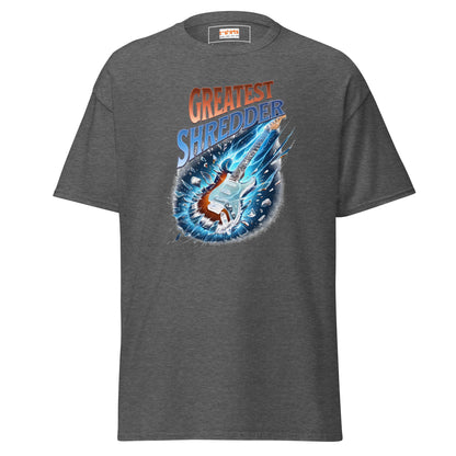 Greatest Shredder T-Shirt | Guitar Music Tee - Dark Heather - T-Shirts Online