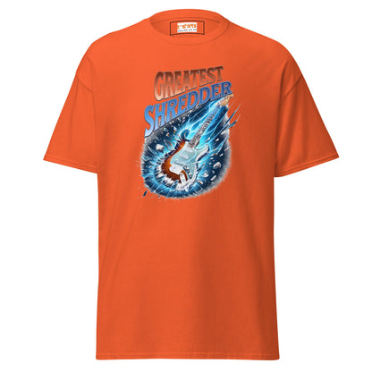Greatest Shredder T-Shirt | Guitar Music Tee - Orange - T-Shirts Online