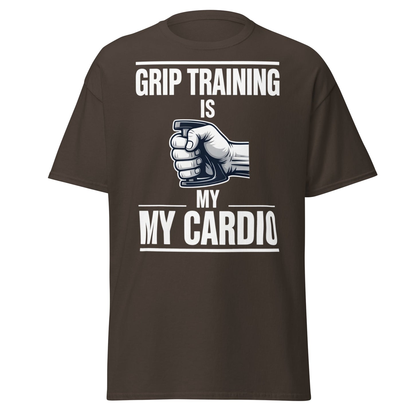 Grip Training Is My Cardio T-Shirt | Funny Fitness Tee - Purple - T-Shirts Online