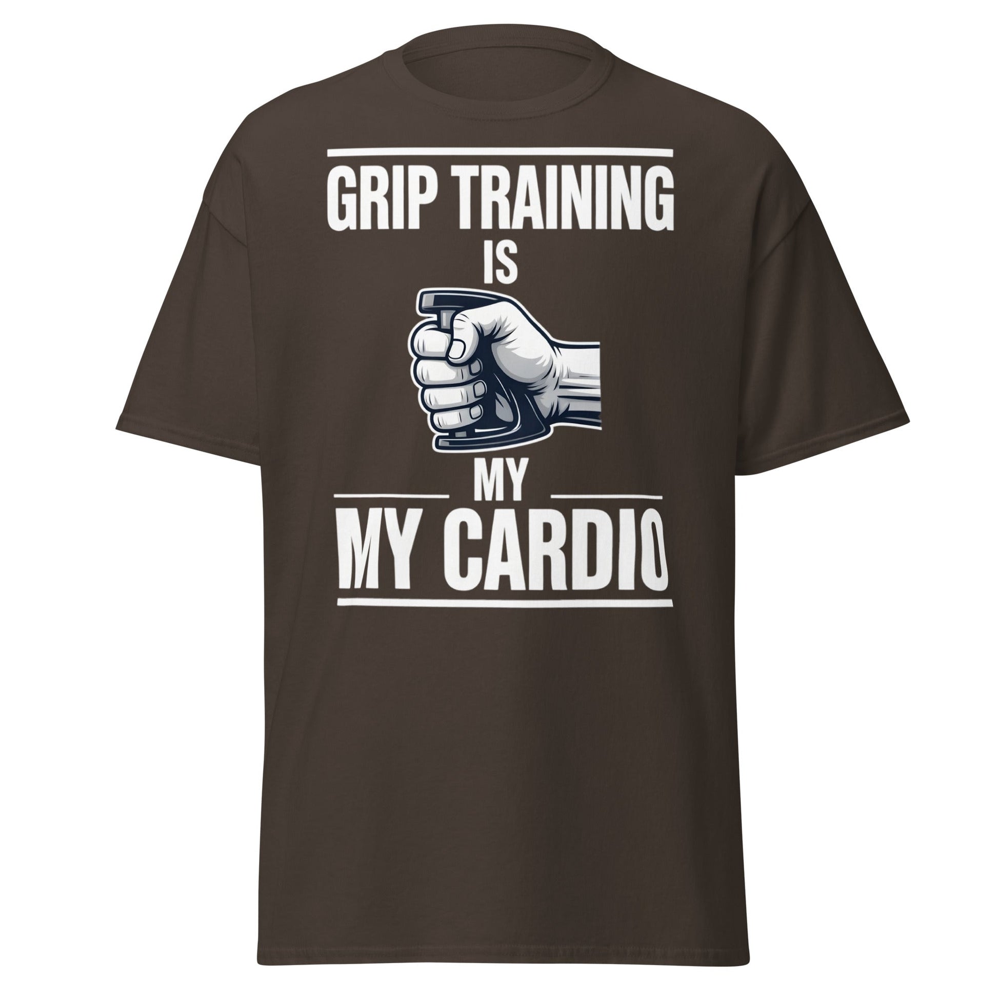 Grip Training Is My Cardio T-Shirt | Funny Fitness Tee - Purple - T-Shirts Online
