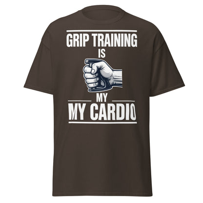 Grip Training Is My Cardio T-Shirt | Funny Fitness Tee - Purple - T-Shirts Online