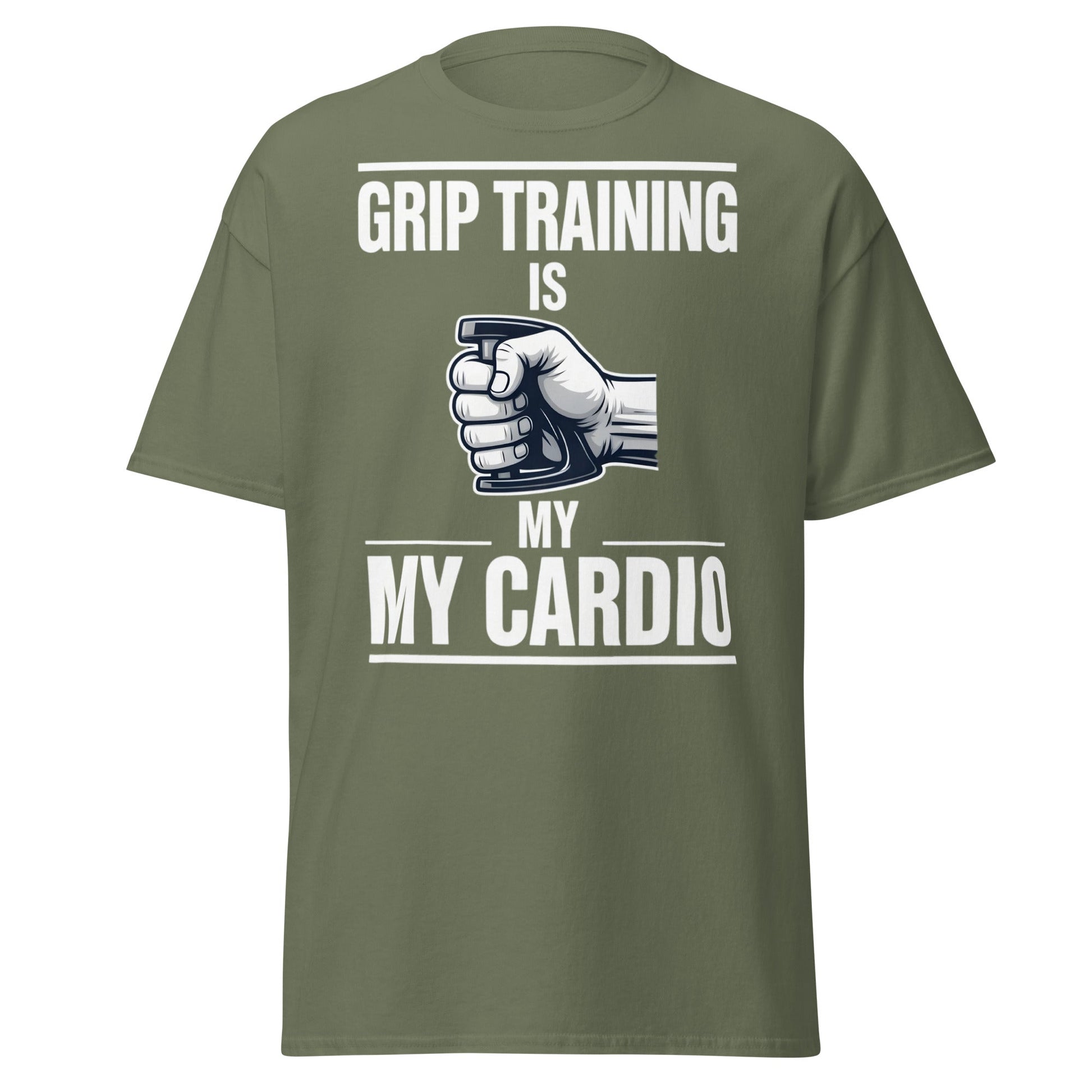 Grip Training Is My Cardio T-Shirt | Funny Fitness Tee - Purple - T-Shirts Online
