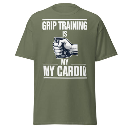 Grip Training Is My Cardio T-Shirt | Funny Fitness Tee - Purple - T-Shirts Online