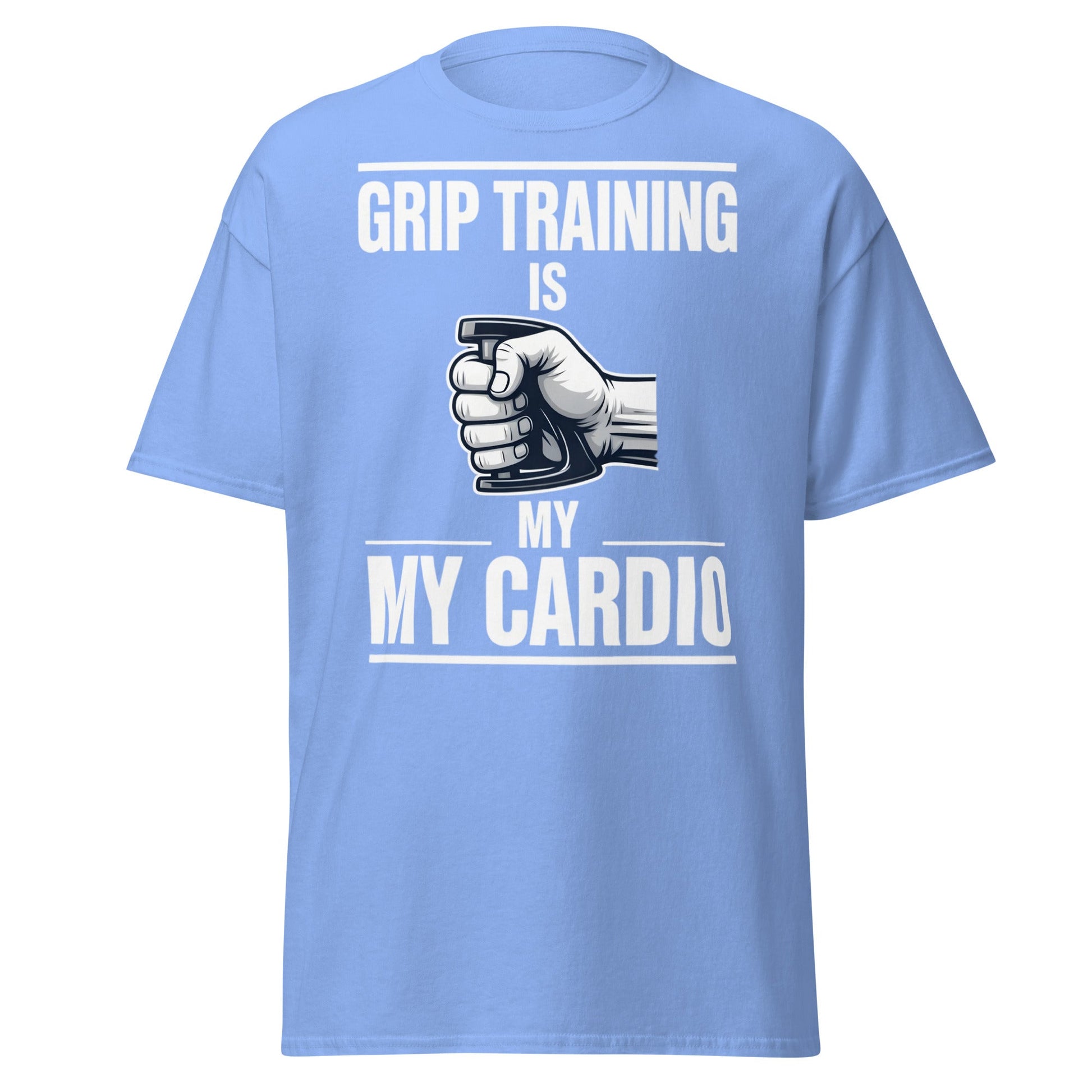 Grip Training Is My Cardio T-Shirt | Funny Fitness Tee - Purple - T-Shirts Online