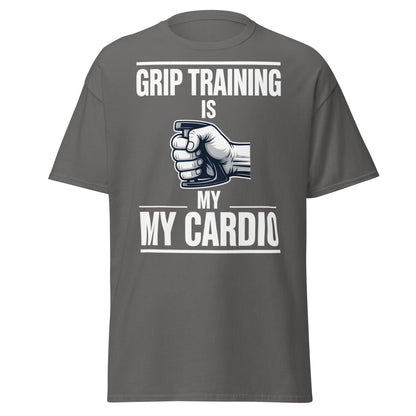 Grip Training Is My Cardio T-Shirt | Funny Fitness Tee - Purple - T-Shirts Online