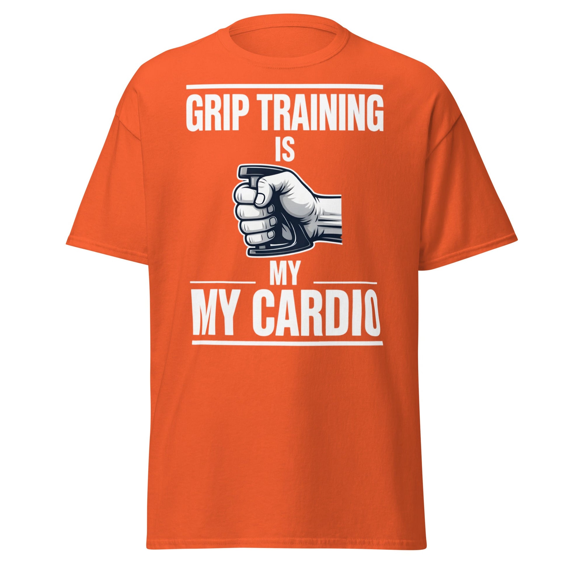 Grip Training Is My Cardio T-Shirt | Funny Fitness Tee - Purple - T-Shirts Online