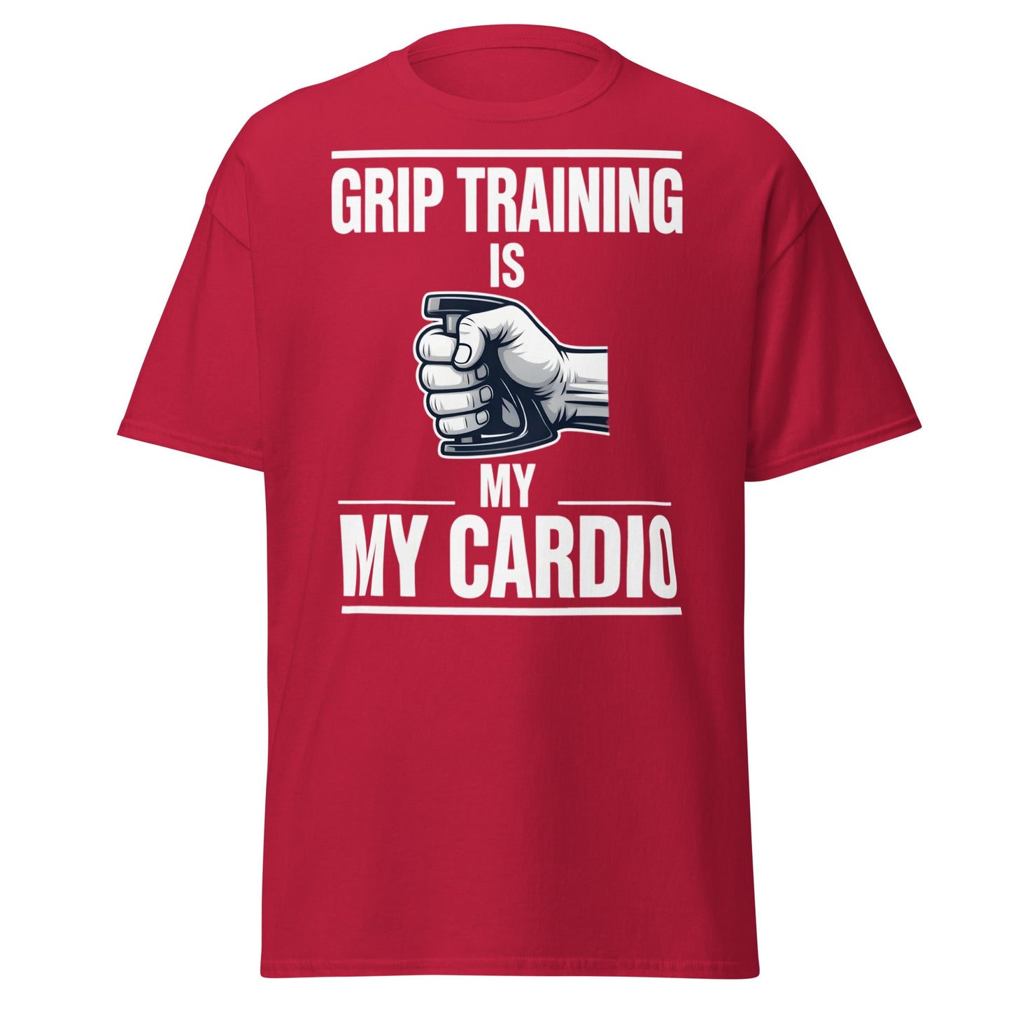 Grip Training Is My Cardio T-Shirt | Funny Fitness Tee - Purple - T-Shirts Online