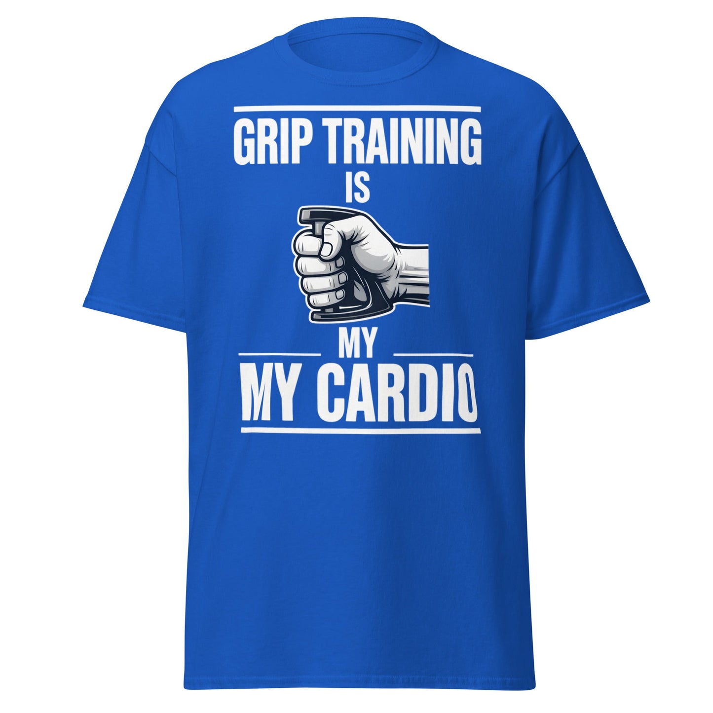 Grip Training Is My Cardio T-Shirt | Funny Fitness Tee - Purple - T-Shirts Online