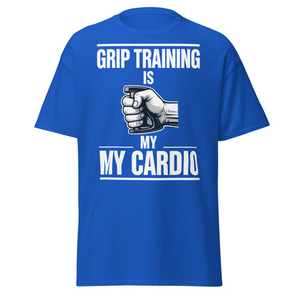 Grip Training Is My Cardio T-Shirt | Funny Fitness Tee - Purple - T-Shirts Online