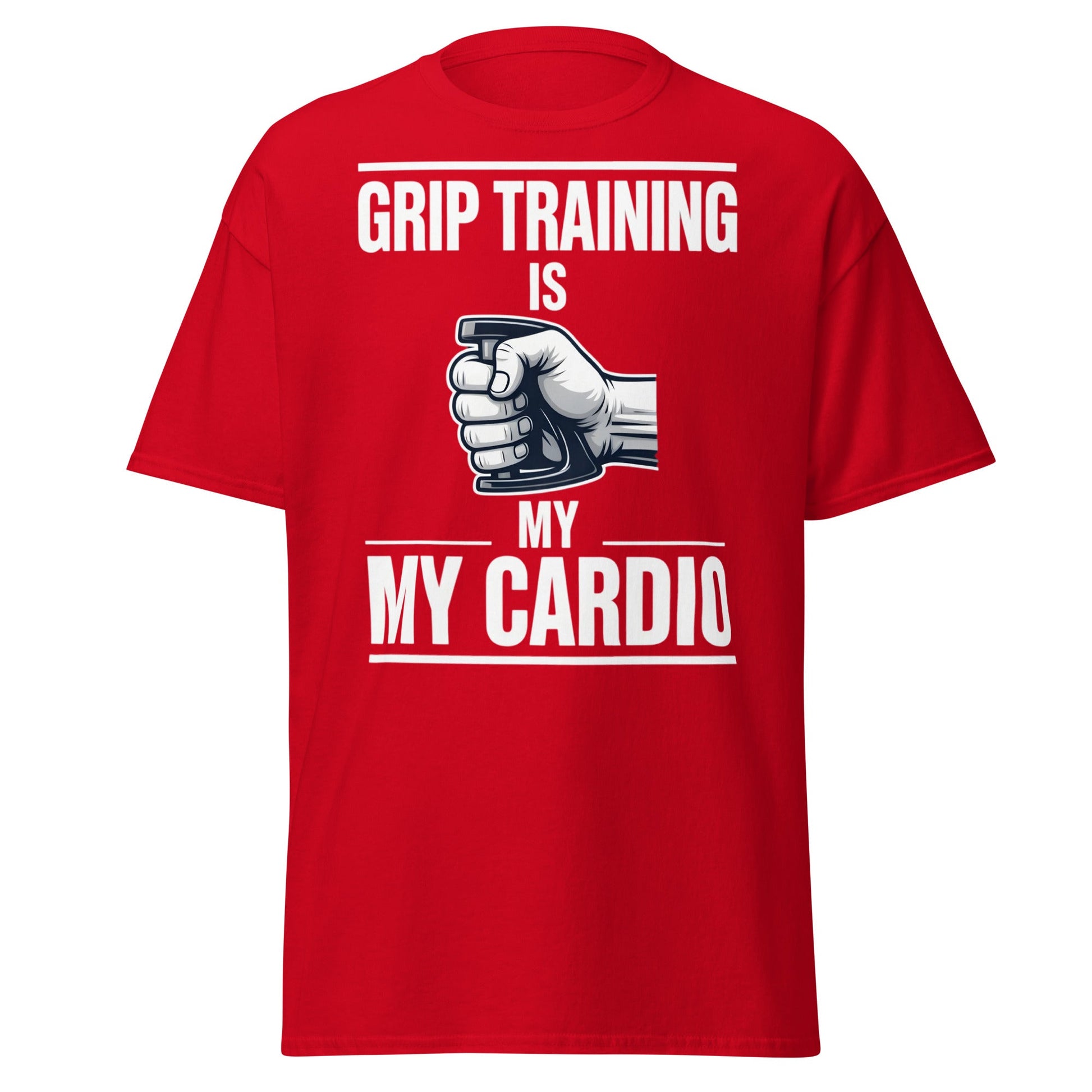 Grip Training Is My Cardio T-Shirt | Funny Fitness Tee - Purple - T-Shirts Online