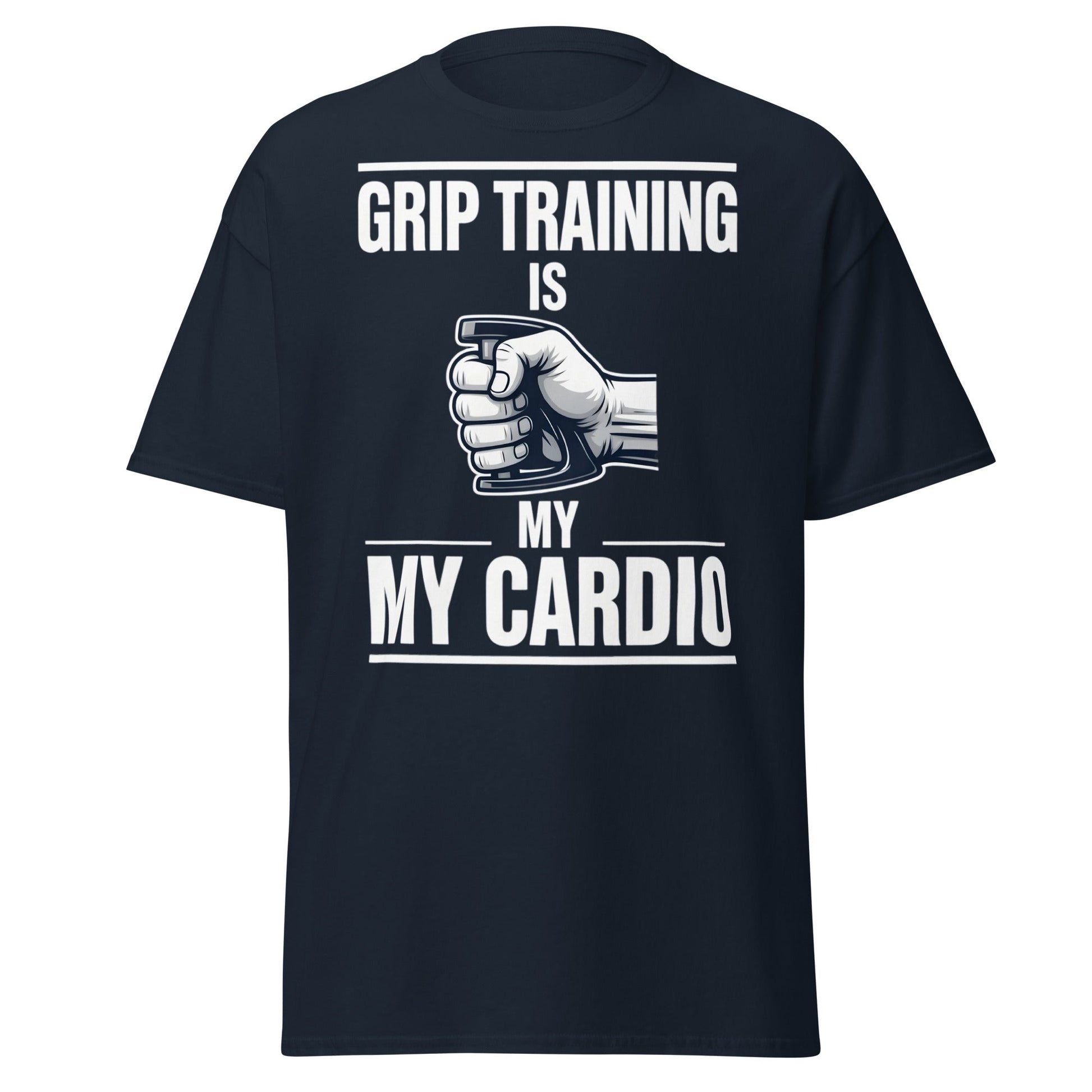 Grip Training Is My Cardio T-Shirt | Funny Fitness Tee - Purple - T-Shirts Online