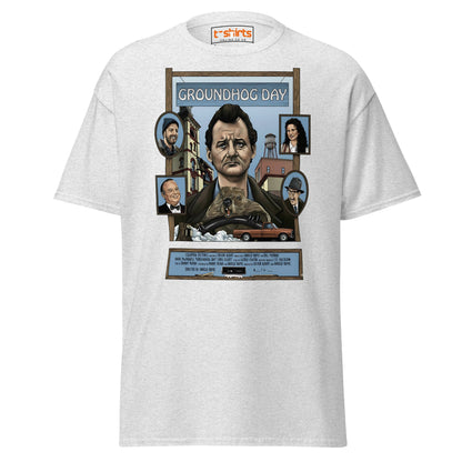 Groundhog Day T-Shirt | Retro Comedy Movie Tribute Tee - Ash - T-Shirts Online