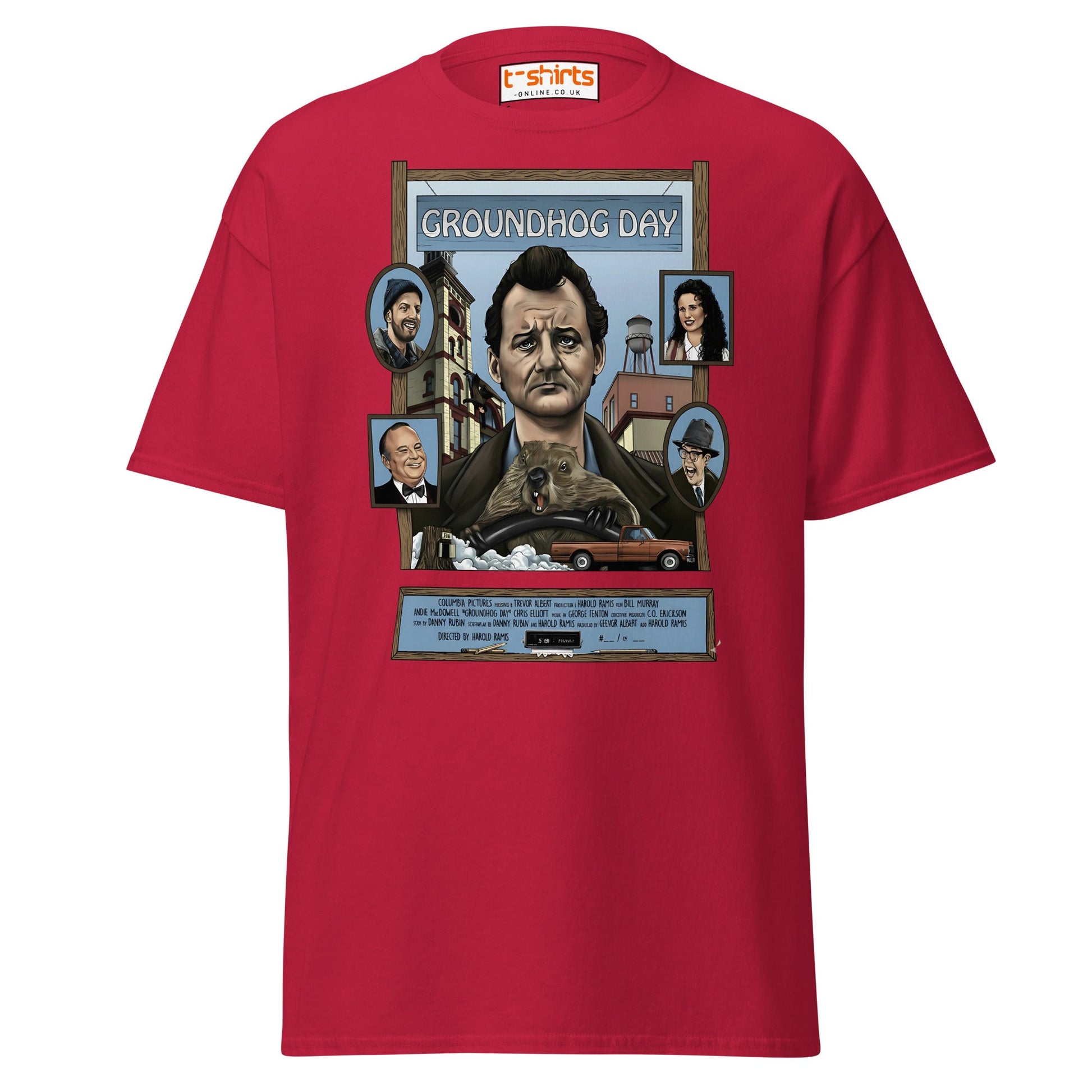 Groundhog Day T-Shirt | Retro Comedy Movie Tribute Tee - Cardinal - T-Shirts Online
