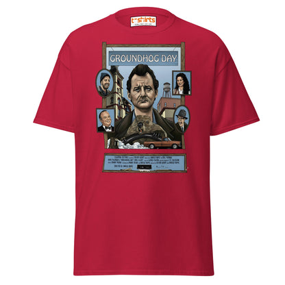 Groundhog Day T-Shirt | Retro Comedy Movie Tribute Tee - Cardinal - T-Shirts Online