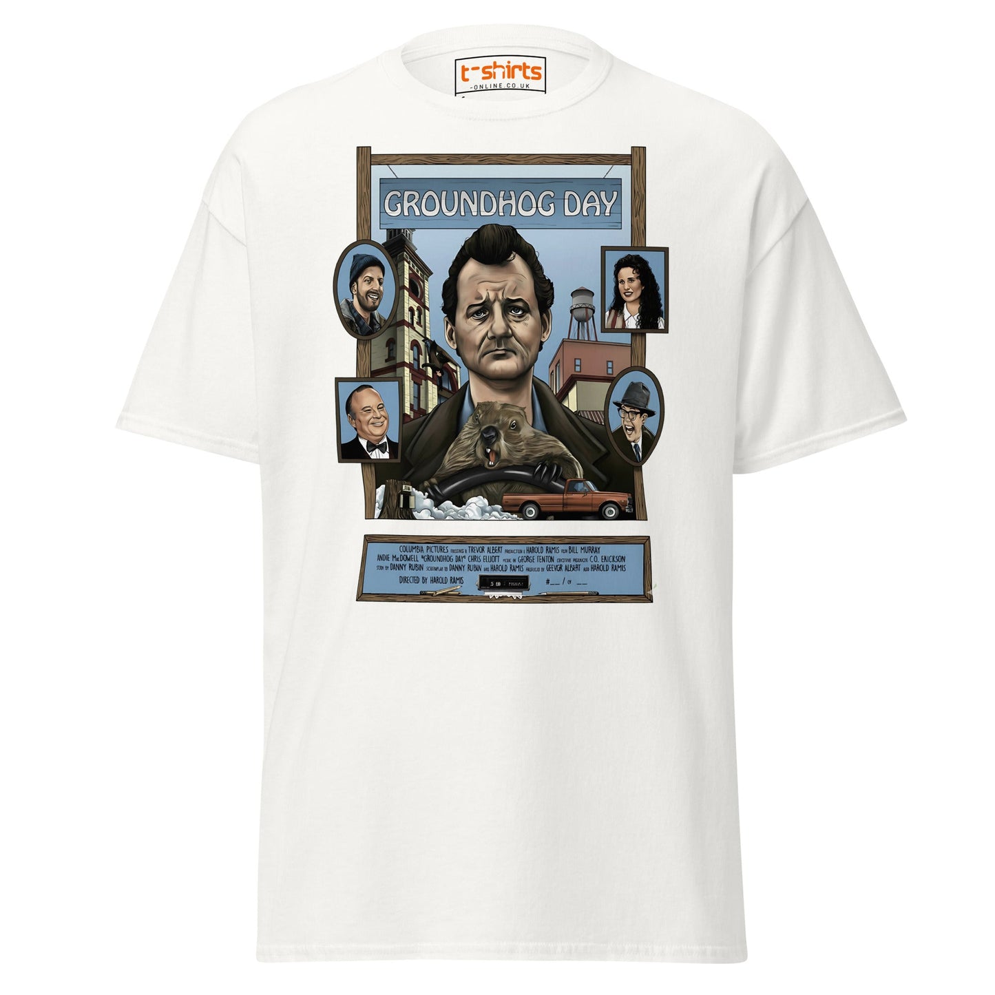 Groundhog Day T-Shirt | Retro Comedy Movie Tribute Tee - White - T-Shirts Online