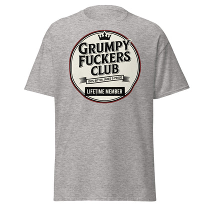 Grumpy F*ckers Club - Lifetime Member Tee - Sport Grey - T-Shirts Online