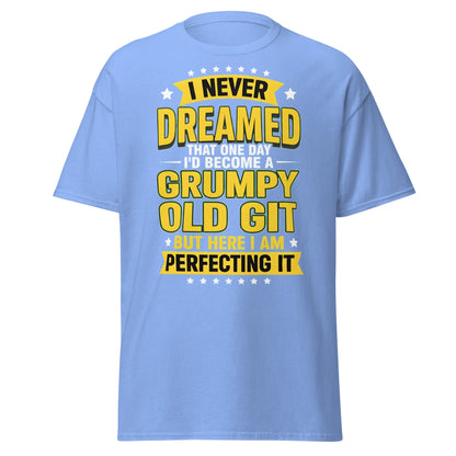 Grumpy Old Git T-Shirt - Funny Sarcastic Birthday Gift - Carolina Blue - T-Shirts Online
