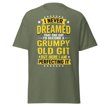 Grumpy Old Git T-Shirt - Funny Sarcastic Birthday Gift - Military Green - T-Shirts Online