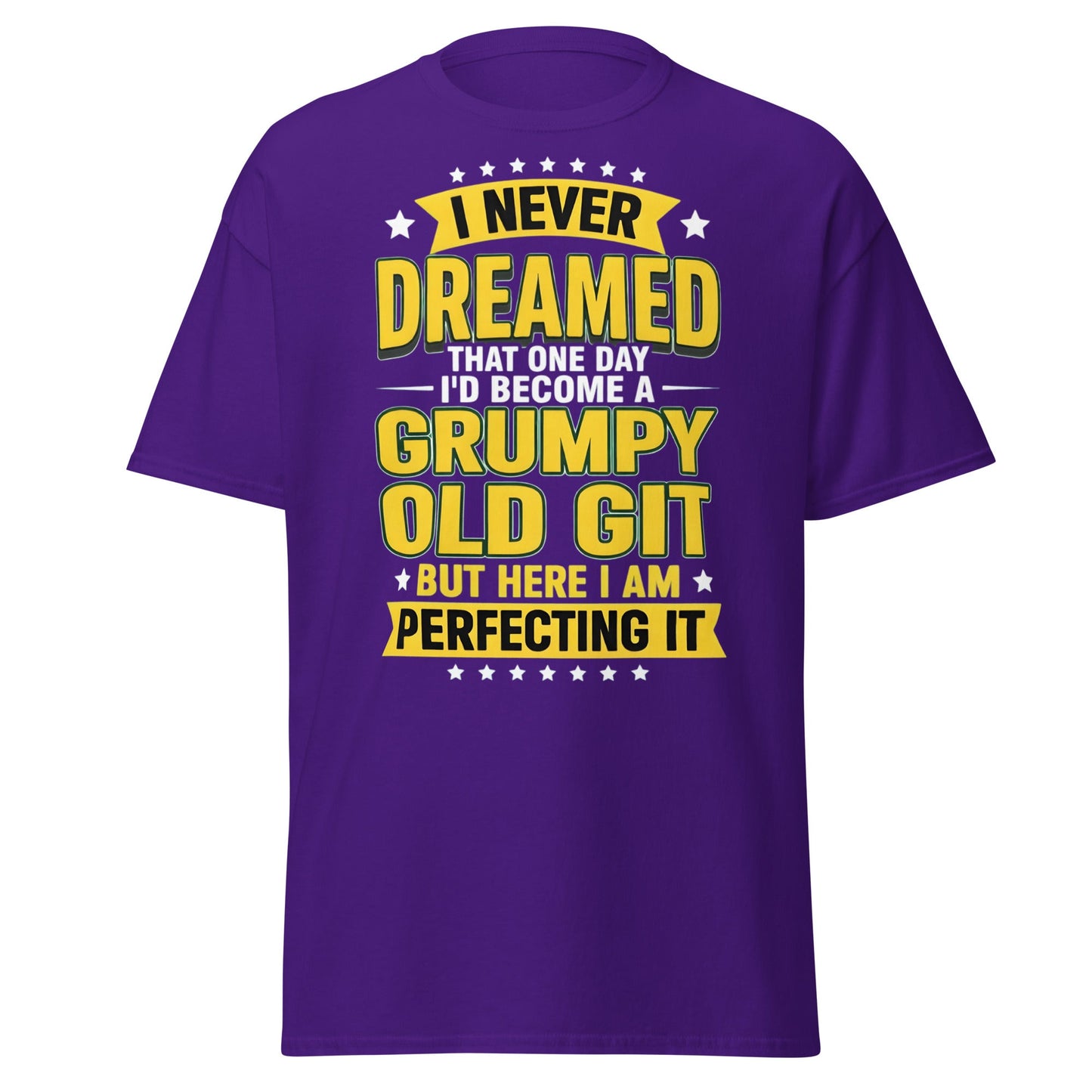 Grumpy Old Git T-Shirt - Funny Sarcastic Birthday Gift - Purple - T-Shirts Online