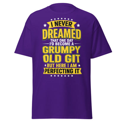 Grumpy Old Git T-Shirt - Funny Sarcastic Birthday Gift - Purple - T-Shirts Online
