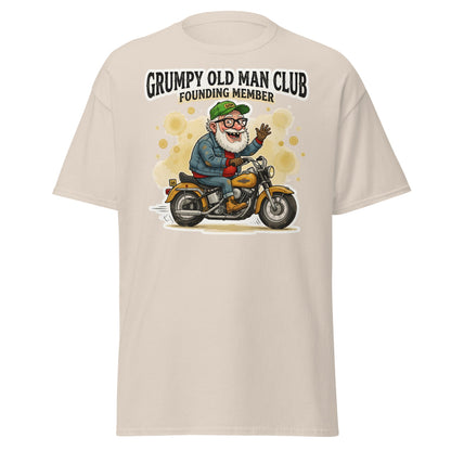 Grumpy Old Man Club Founding Member T-Shirt - Natural - T-Shirts Online