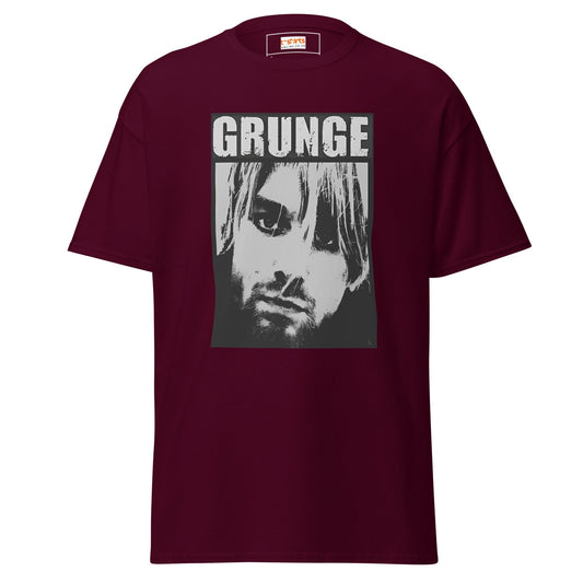 Grunge | Music T-Shirt - Maroon - T-Shirts Online