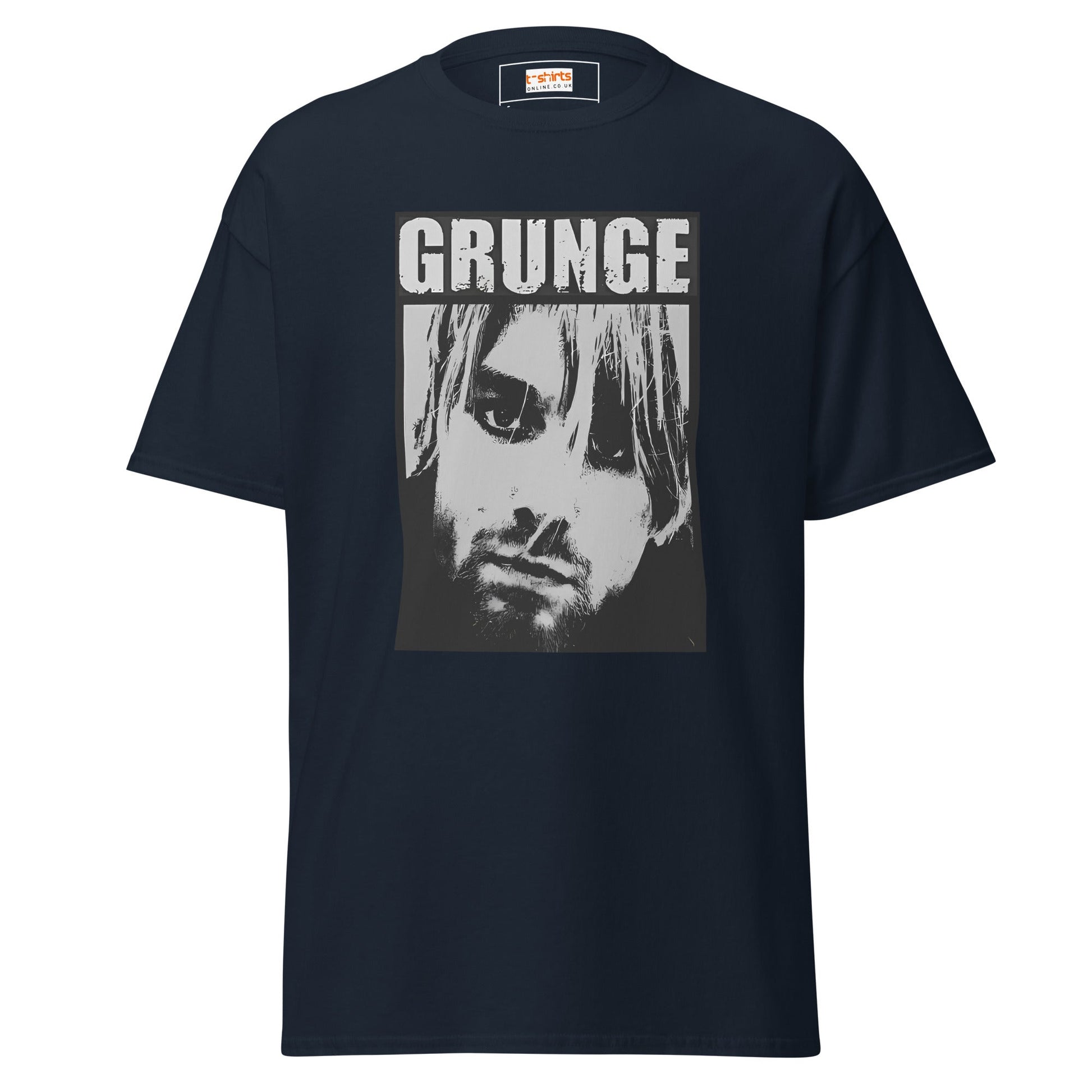 Grunge | Music T-Shirt - Navy - T-Shirts Online