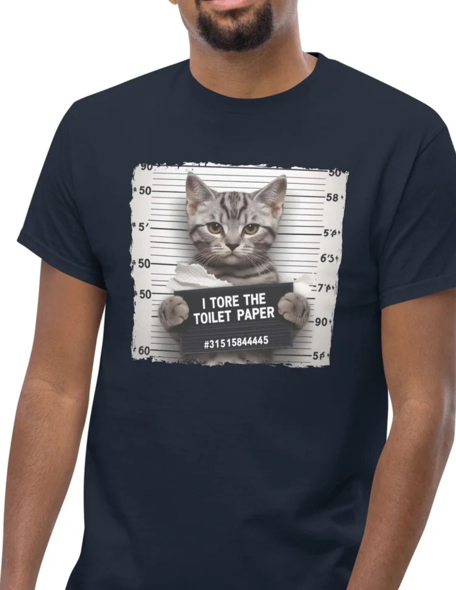 Guilty Cat | Funny Cat T-Shirt - Black - T-Shirts Online