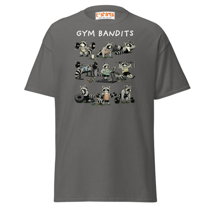 Gym Bandits Raccoon Workout T-Shirt - Charcoal - T-Shirts Online