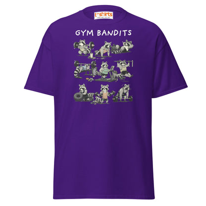 Gym Bandits Raccoon Workout T-Shirt - Purple - T-Shirts Online