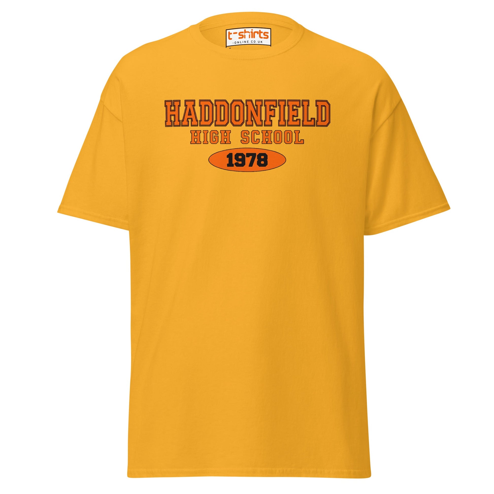 Haddonfield High School 1978 T-Shirt - Gold - T-Shirts Online