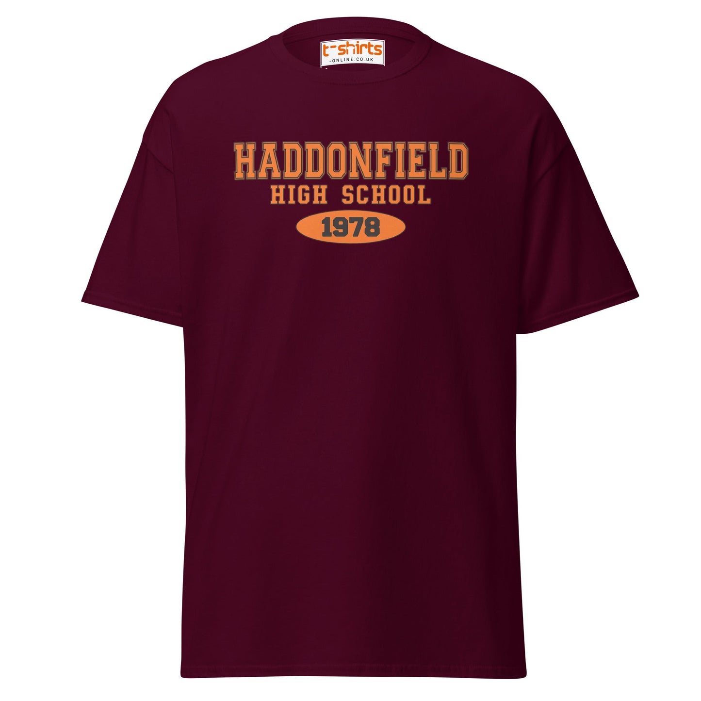 Haddonfield High School 1978 T-Shirt - Maroon - T-Shirts Online