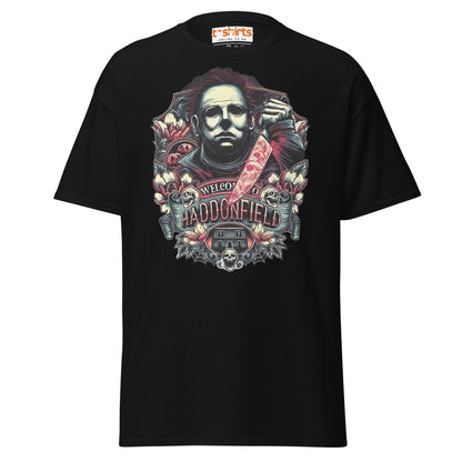 Haddonfield Horror T-Shirt | Creepy Masked Killer Tee - Black - T-Shirts Online