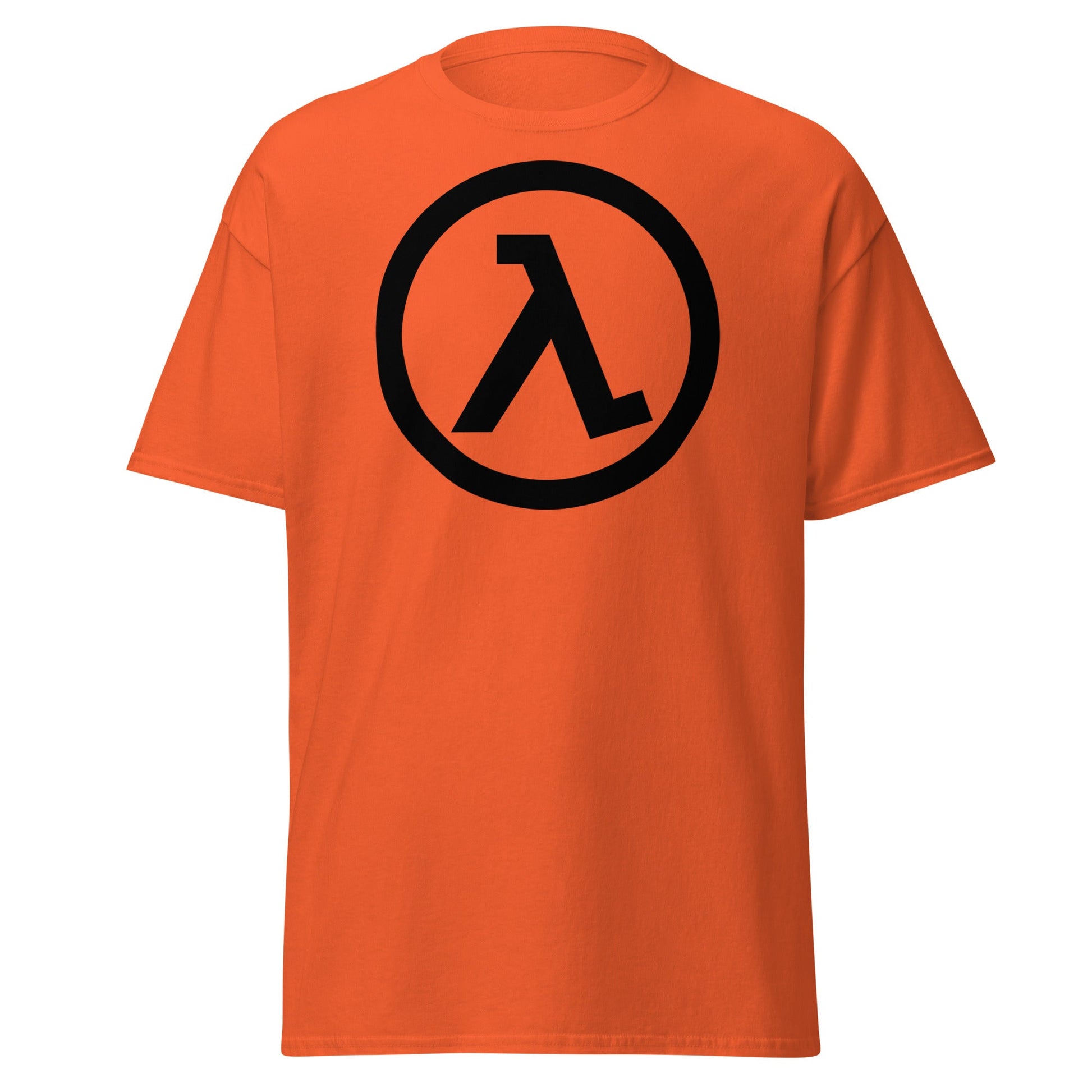 Half - Life Lambda Orange T-Shirt - HEV Suit Gaming Tee - S - T-Shirts Online
